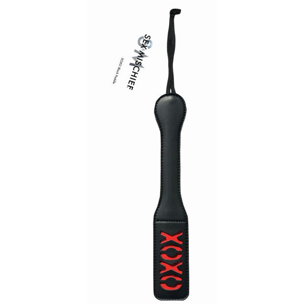 Sportsheets Sex & Mischief 'XOXO' Paddle Black - Headshop.com