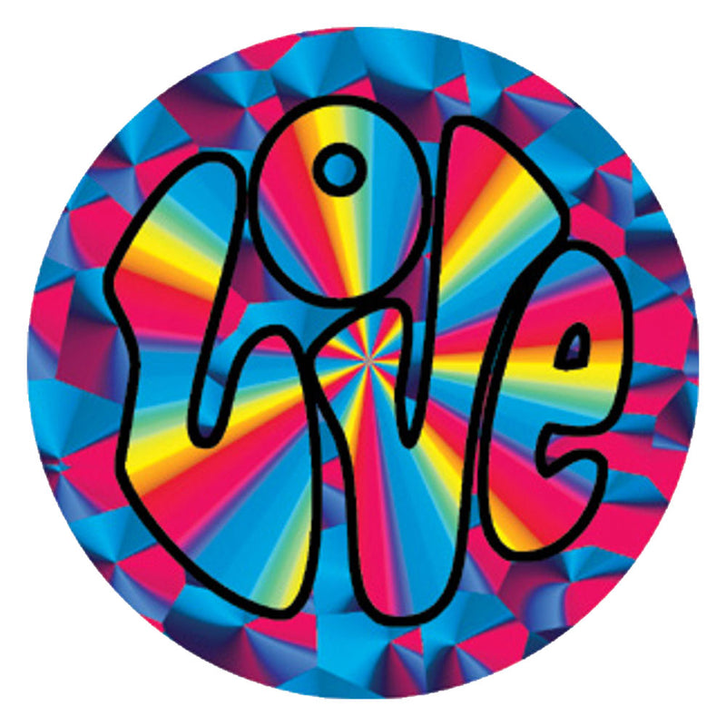 Round Psychedelic Love Sticker - Headshop.com