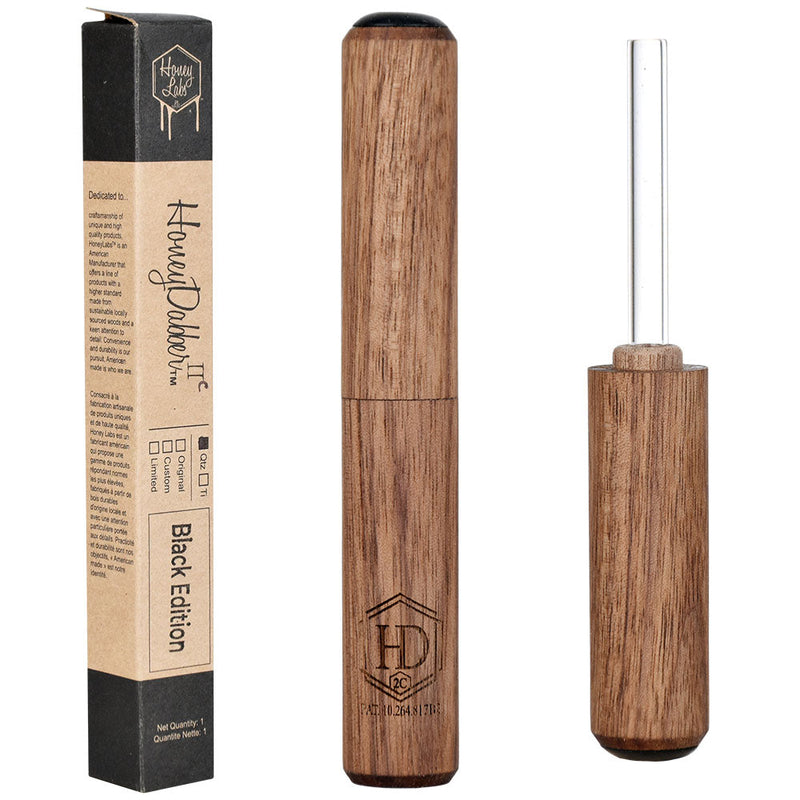 Honey Labs HoneyDabber™ II Compact Black Walnut Vapor Straw | 4.25" - Headshop.com