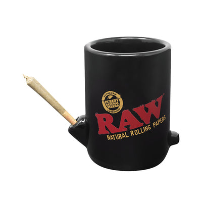 RAW Wake Up & Bake Up Ceramic Cone Mug - 10oz - Headshop.com