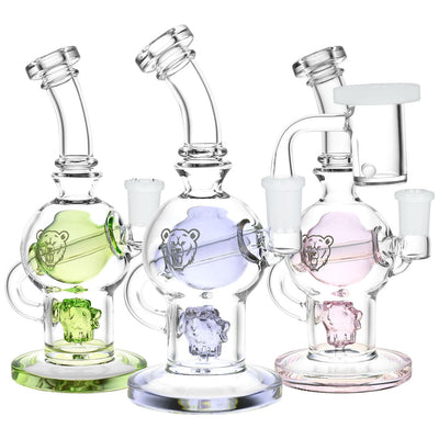 Bear Quartz BQ Sphere Dab Rig Box Set | 7" | 14mm F - Headshop.com