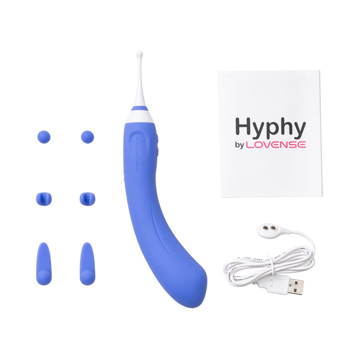 Lovense Hyphy Bluetooth Remote-Controlled Dual-End Vibrator Clitoral and G-Spot Stimulator - Headshop.com