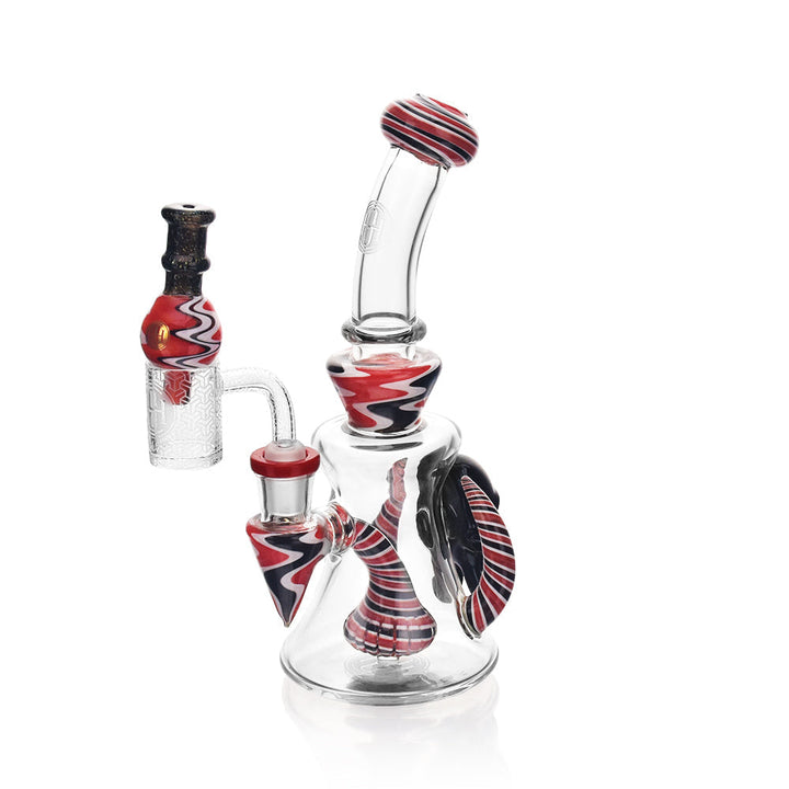 High Society - Tulu Premium Wig Wag Concentrate Rig (Red & Black) - Headshop.com