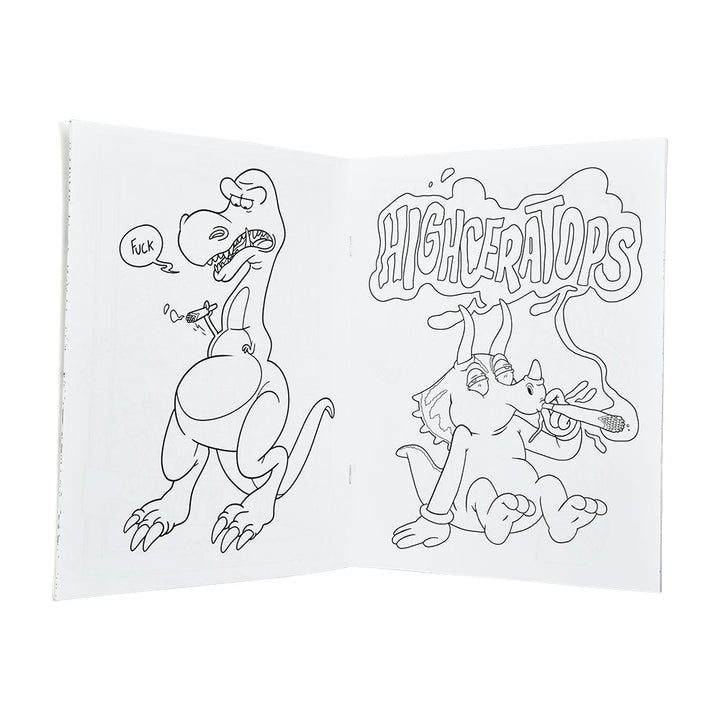 Wood Rocket High AF 2 Adult Coloring Book - 8.5"x11" - Headshop.com
