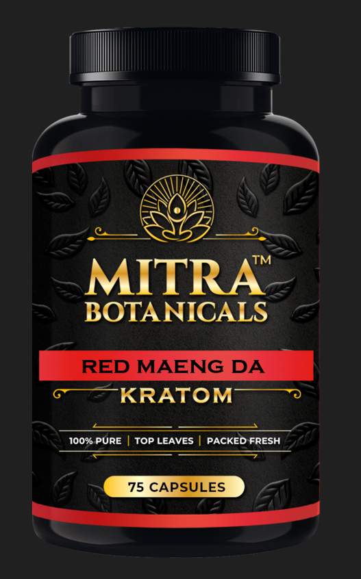 Mitra Botanicals Red Maeng Da – Kratom (75 Capsules) - Headshop.com