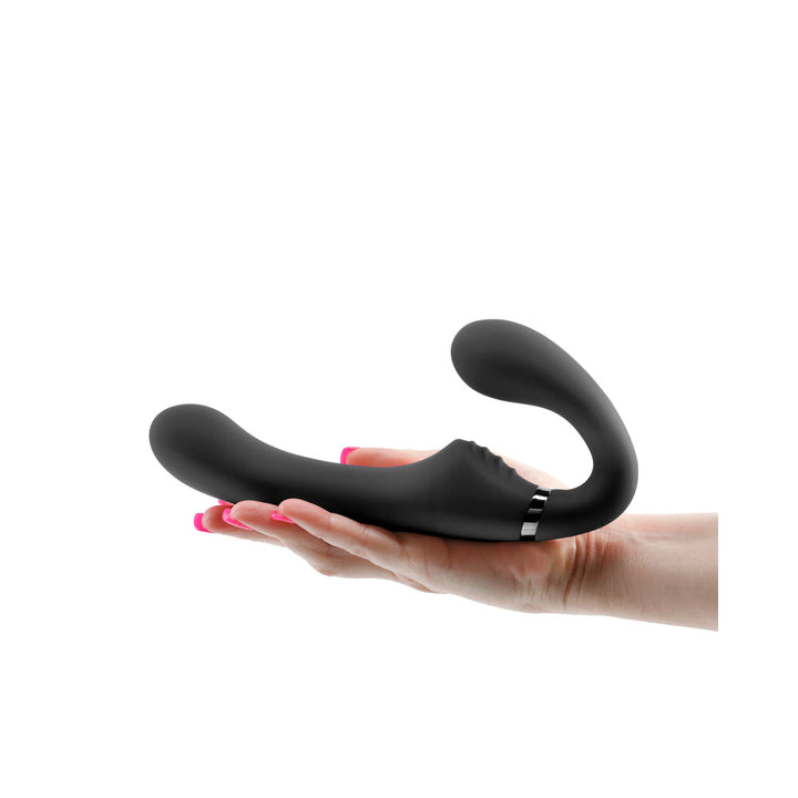 ShiShi Midnight Rider Vibrating Strapless Strap-On Black - Headshop.com
