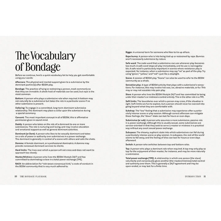 The Bondage Playbook: 31 Must-Know Knots and Ties for Bondage Beginners