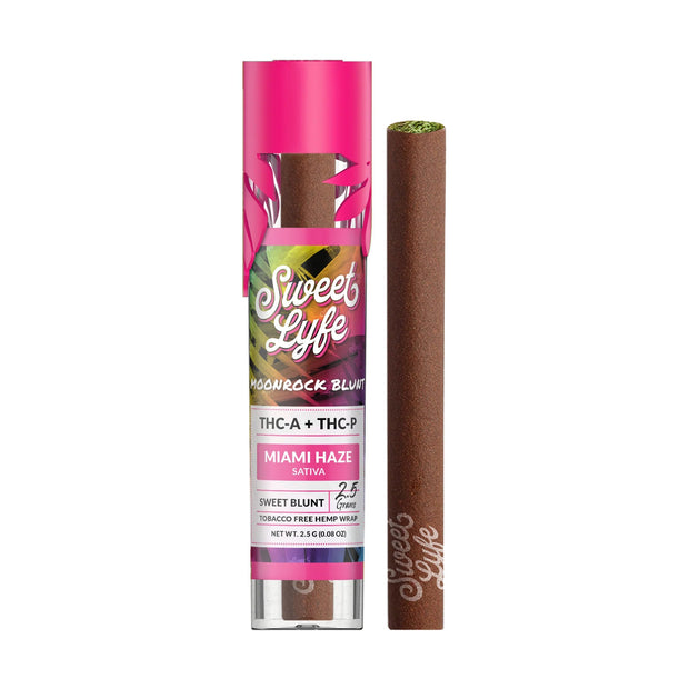 Sweet Lyfe Moonrock Blunt THCA+THCP - Miami Haze - Sativa - Headshop.com