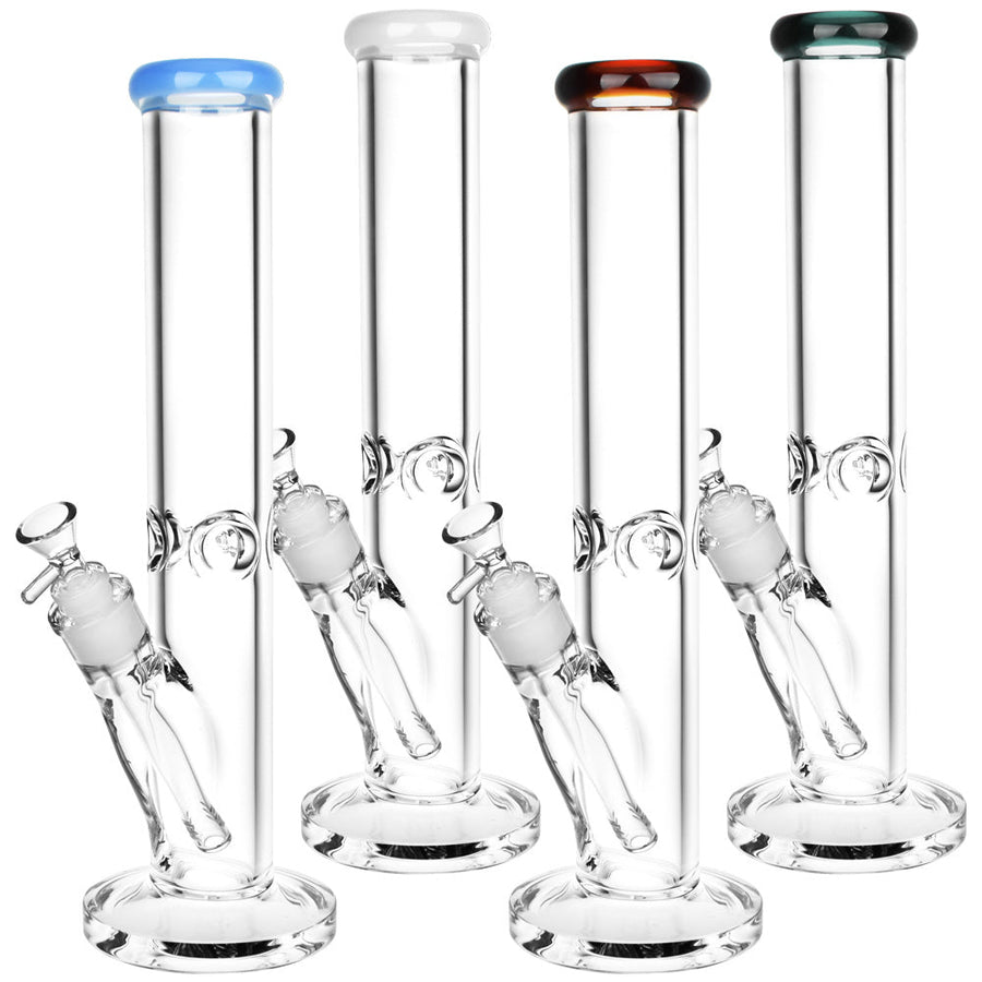 Classic Straight Tube Water Pipe | 14mm F | Colors Vary - Headshop.com