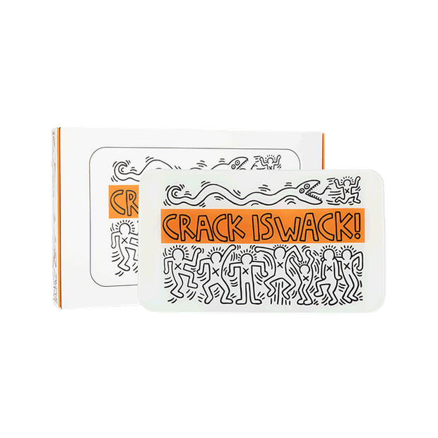 K. Haring Glass Rolling Tray - Headshop.com