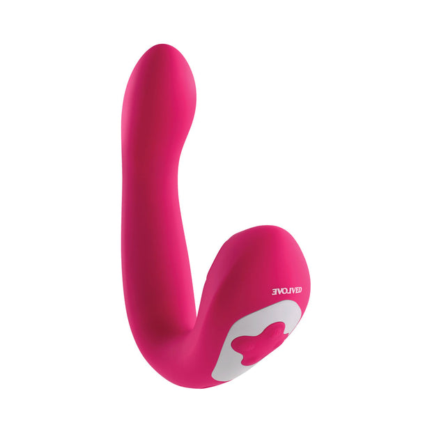 Evolved Buck Wild Rechargeable Silicone Dual Stimulator Pink - Headshop.com