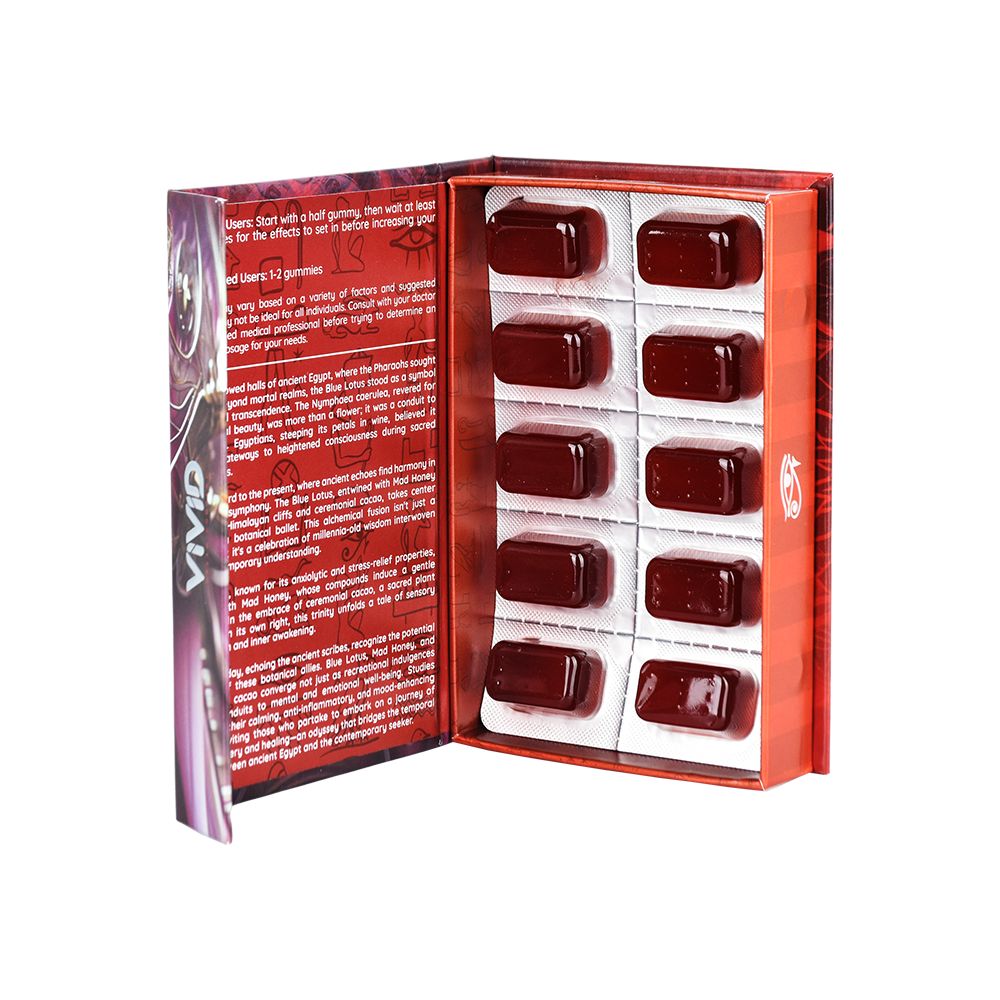 Vivid Mad Honey Blue Lotus Gummies | 25mg | 10pc | 12pk - Headshop.com