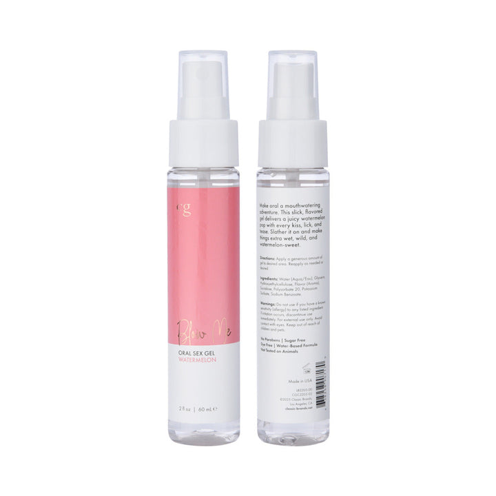 CG Blow Me Oral Sex Gel Watermelon 2 oz. - Headshop.com