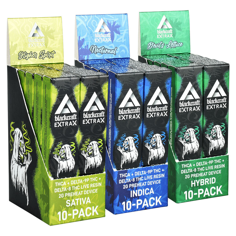 BlackCraft Extrax THCA D9P D8 Disposable | 2g | 10pc Display - Headshop.com