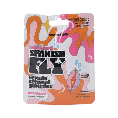 Spanish Fly Female Sensual Gummies Strawberry 2-Pack 12-Piece Display - Headshop.com