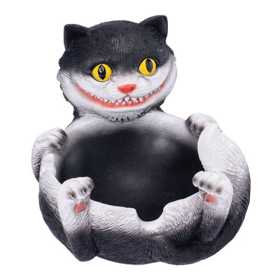Fujima Trippy Tuxedo Cat Polystone Ashtray - 5"x3.5" - Headshop.com
