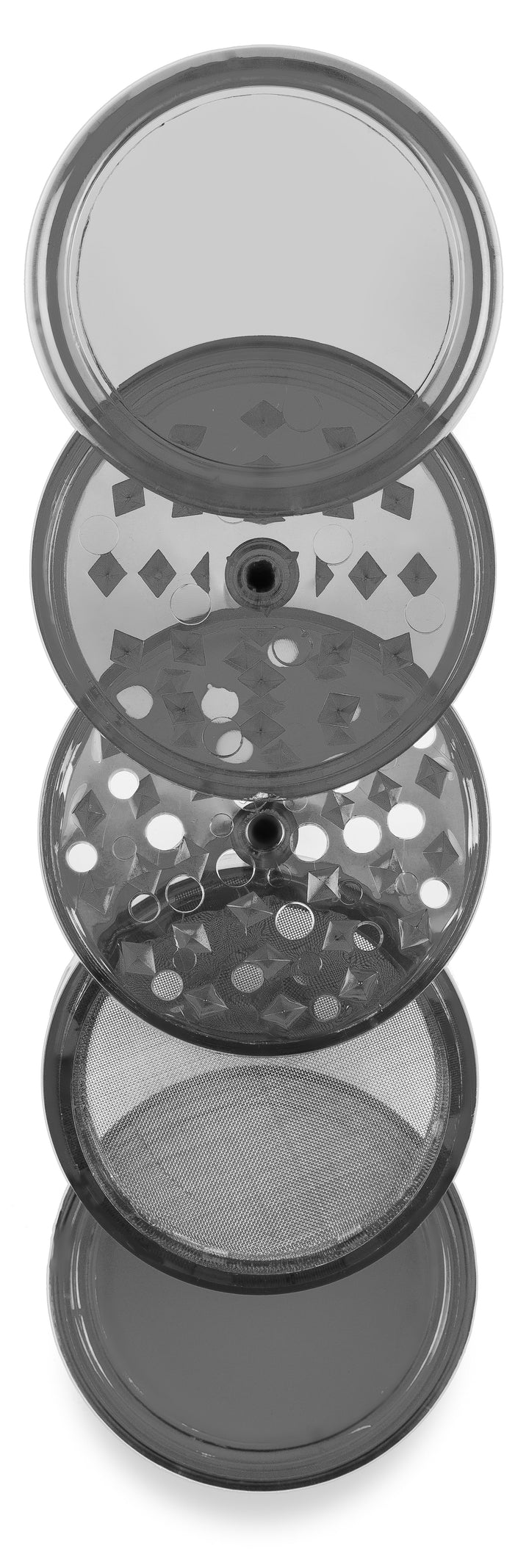 Higher Standards 4-Piece Herb Grinder with Pollen Catcher - Headshop.com