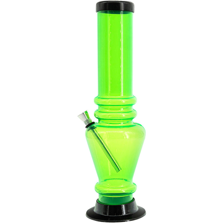 Acrylic Vase Base Bong  12"