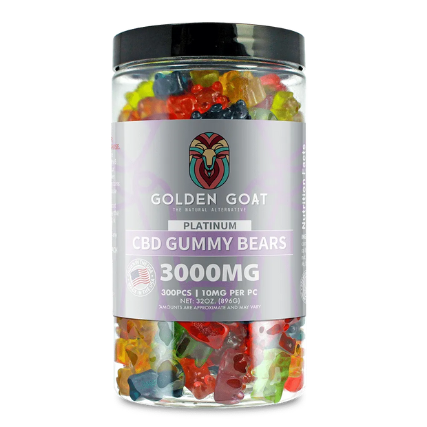 Platinum CBD Gummies 3000mg - Clear Bears - Headshop.com