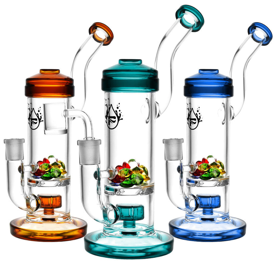 Pulsar Hidden Gems French Press Rig - 9.5"/14mm F/Colors Vary - Headshop.com