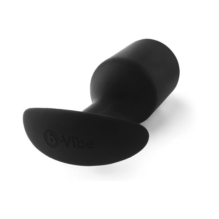 b-Vibe Snug Plug 7 Weighted Silicone Anal Plug Black - Headshop.com