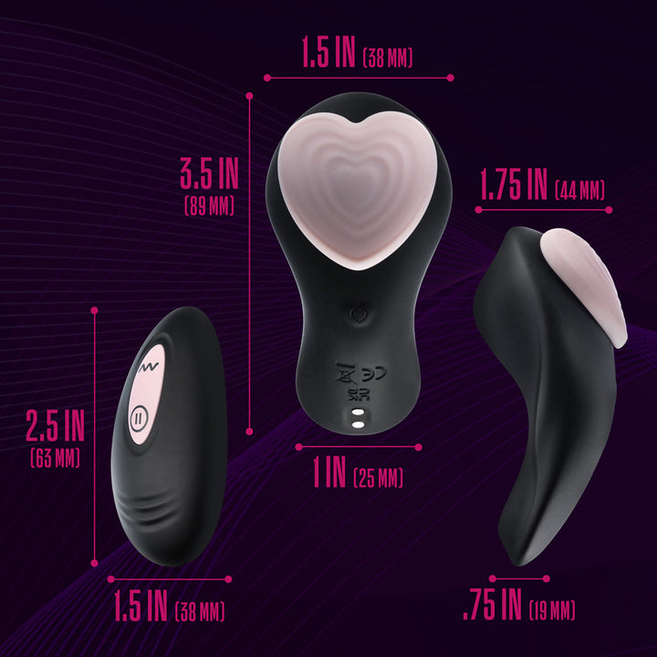 Temptasia Heartbeat Panty Vibe with Remote Pink - Headshop.com