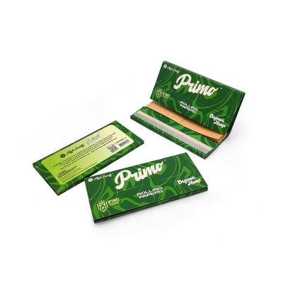 High Society - Primo Organic Hemp Rolling Papers w/ Crutches - King Size - Box of 22 Units - Headshop.com