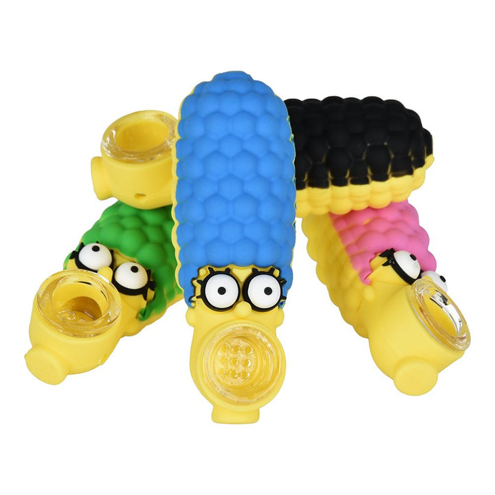 Marge Simpson Hair Lady Silicone Hand Pipe - 3.5" - Headshop.com