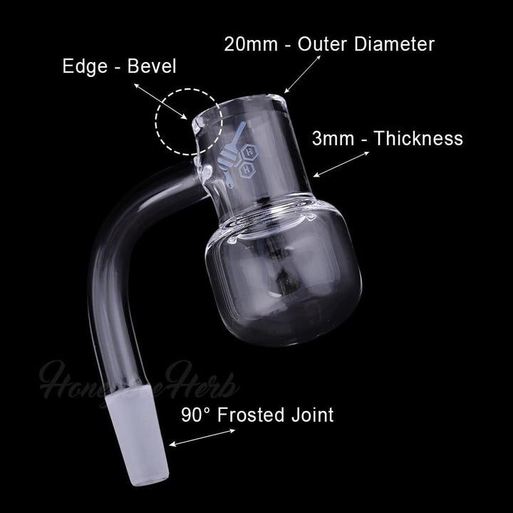 Honeybee Herb Quartz Kettle Banger - 90° - Headshop.com