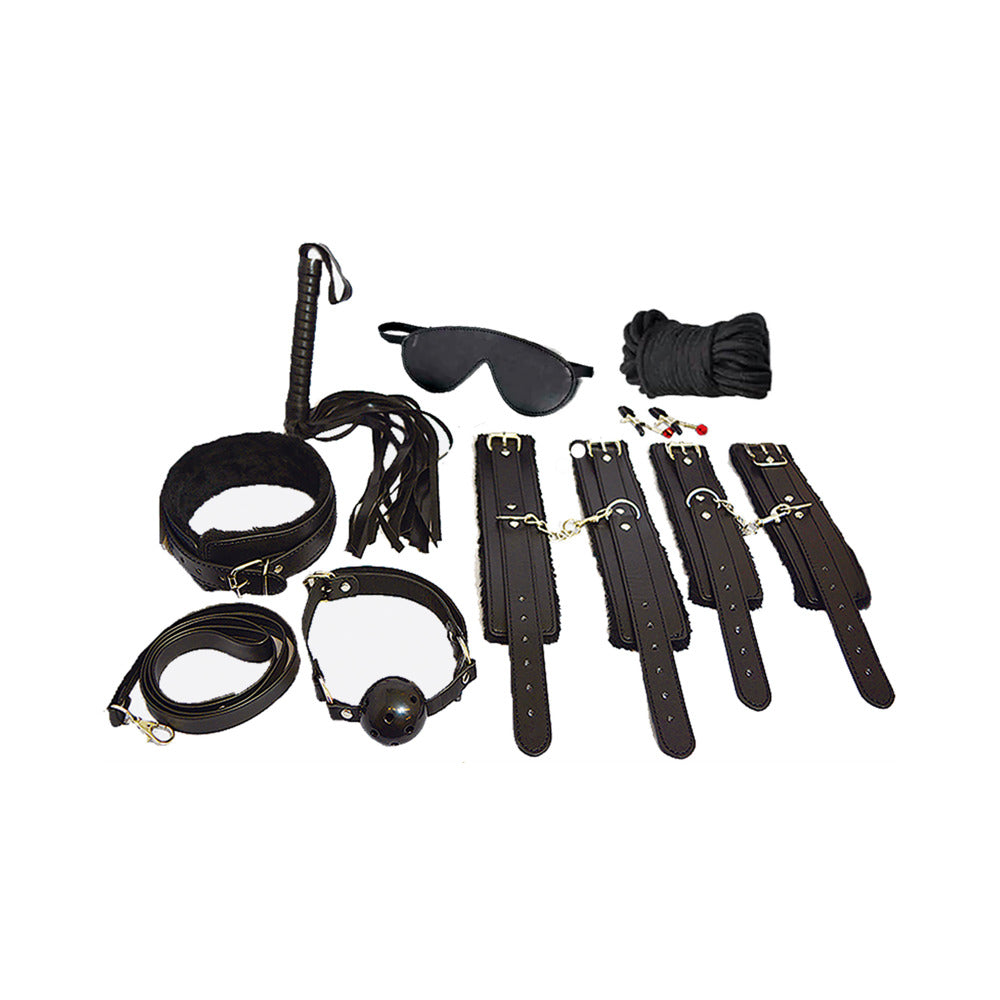 Ple'sur 12-Piece Everything Bondage Kit Black - Headshop.com