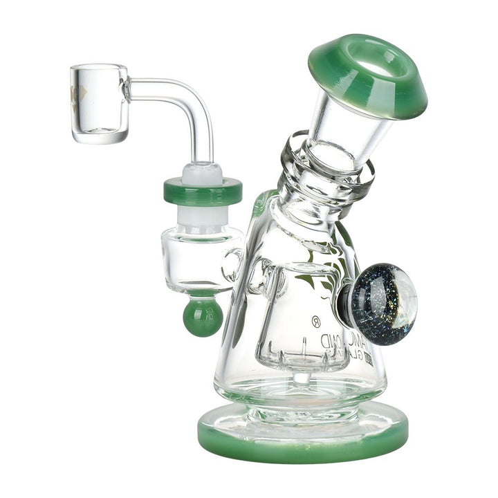Diamond Glass Gold Hammer Perc Dab Rig - 6" / 14mm F - Headshop.com
