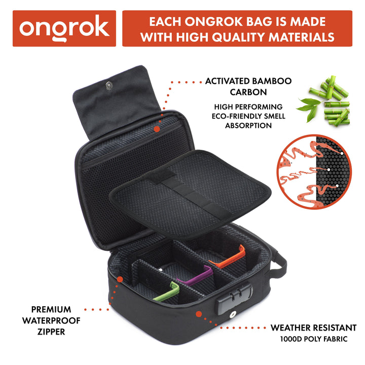 Ongrok Large Carbon-Lined Case with Combo Lock - Headshop.com