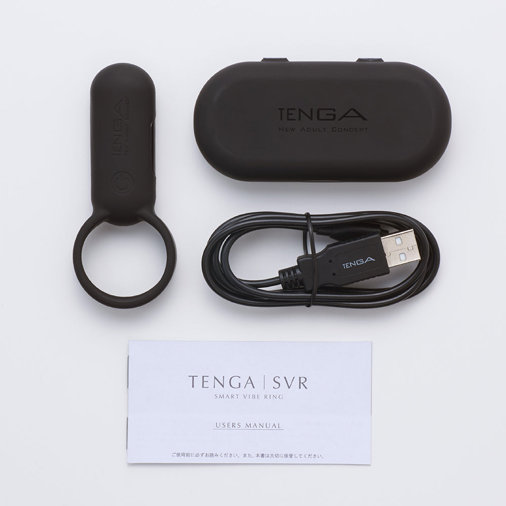 Tenga SVR Smart Vibe Ring Black - Headshop.com