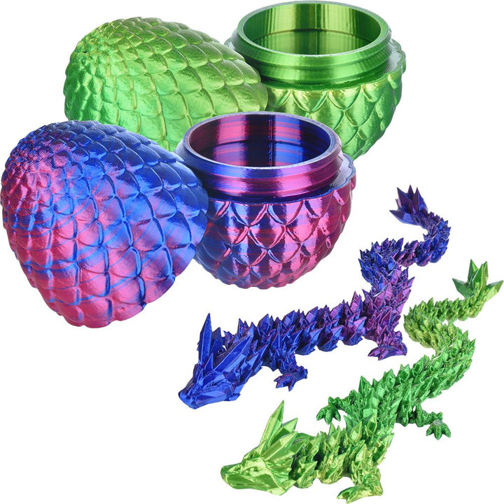 Dragon Egg Surprise 3D Printed Dragon Figurine | 11" - Headshop.com