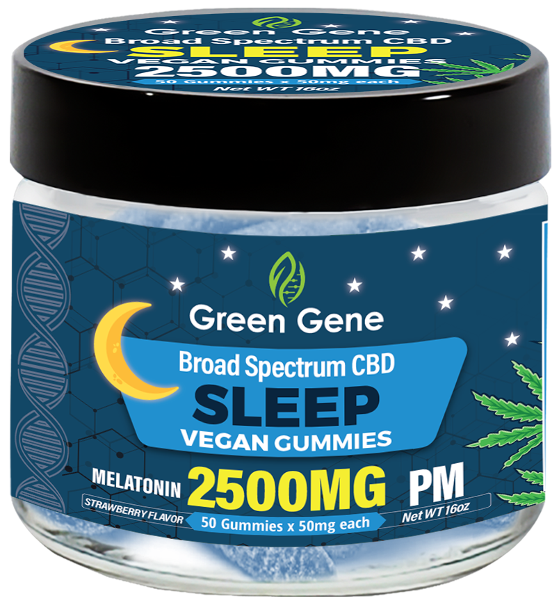 Green Genie Organic CBD Infused Mood Based Vegan Gummies - (625MG - 2500MG) - Headshop.com
