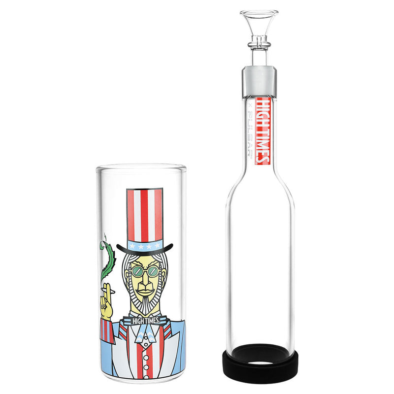 High Times x Pulsar Gravity Water Pipe - Uncle Sam / 11.5" / 19mm F - Headshop.com