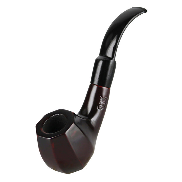 Pulsar Shire Pipes Bent Octagon Brandy Cherry Wood - 5.5" - Headshop.com