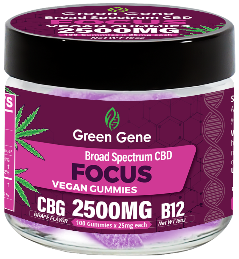 Green Genie Organic CBD Infused Mood Based Vegan Gummies - (625MG - 2500MG) - Headshop.com