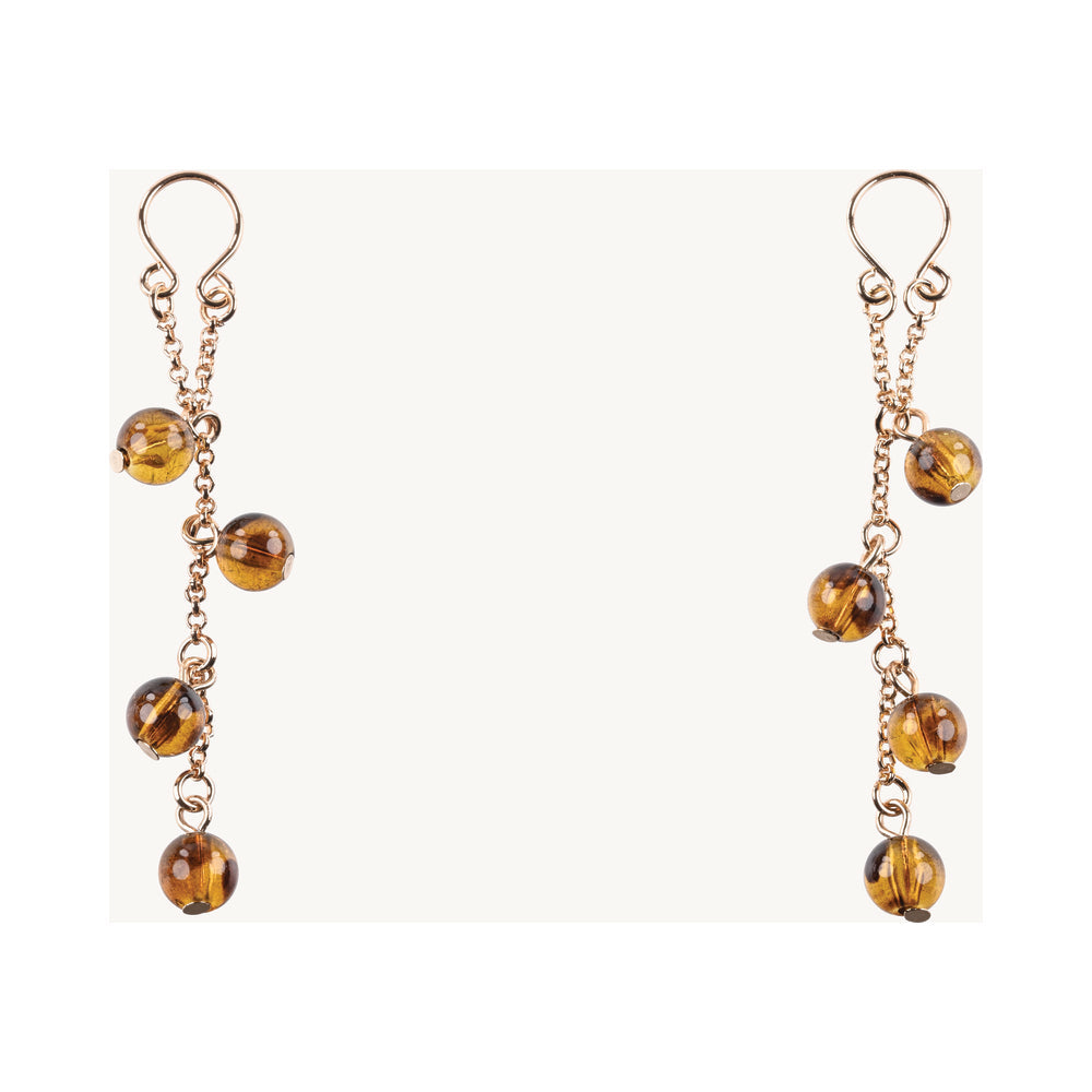 Sincerely, Sportsheets Amber Adjustable Nipple Jewelry Tortoiseshell - Headshop.com