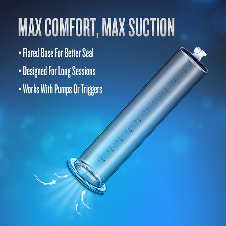 Performance - 12in x 2.5in Penis Pump Cylinder - Clear - Headshop.com