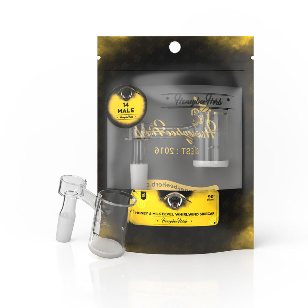 Honeybee Herb Honey & Milk Bevel Whirlwind Sidecar - 90° - Headshop.com