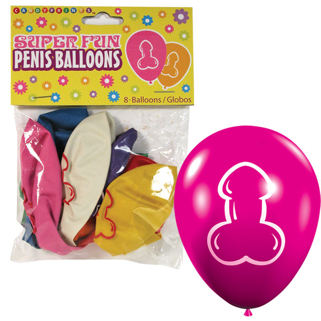 Super Fun Penis Balloons 8-Pack - Headshop.com