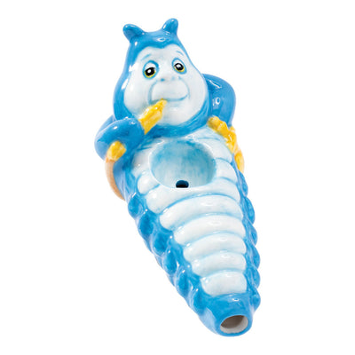 Wacky Bowlz Smoking Caterpillar Ceramic Hand Pipe - 4" - Headshop.com