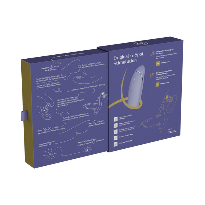Womanizer OG Rechargeable G-Spot Pleasure Air Stimulator Lilac - Headshop.com