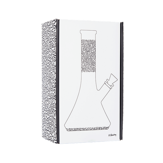 K. Haring Glass Beaker Water Pipe - Headshop.com