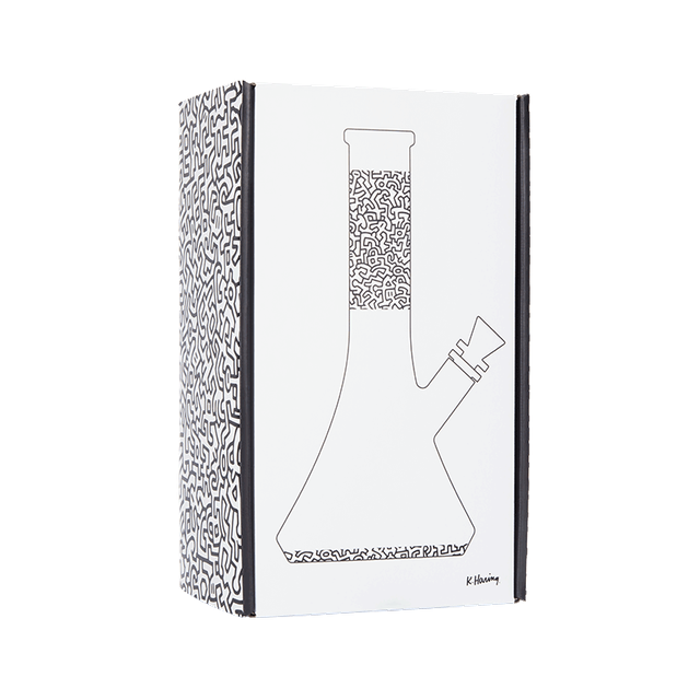 K. Haring Glass Beaker Water Pipe - Headshop.com