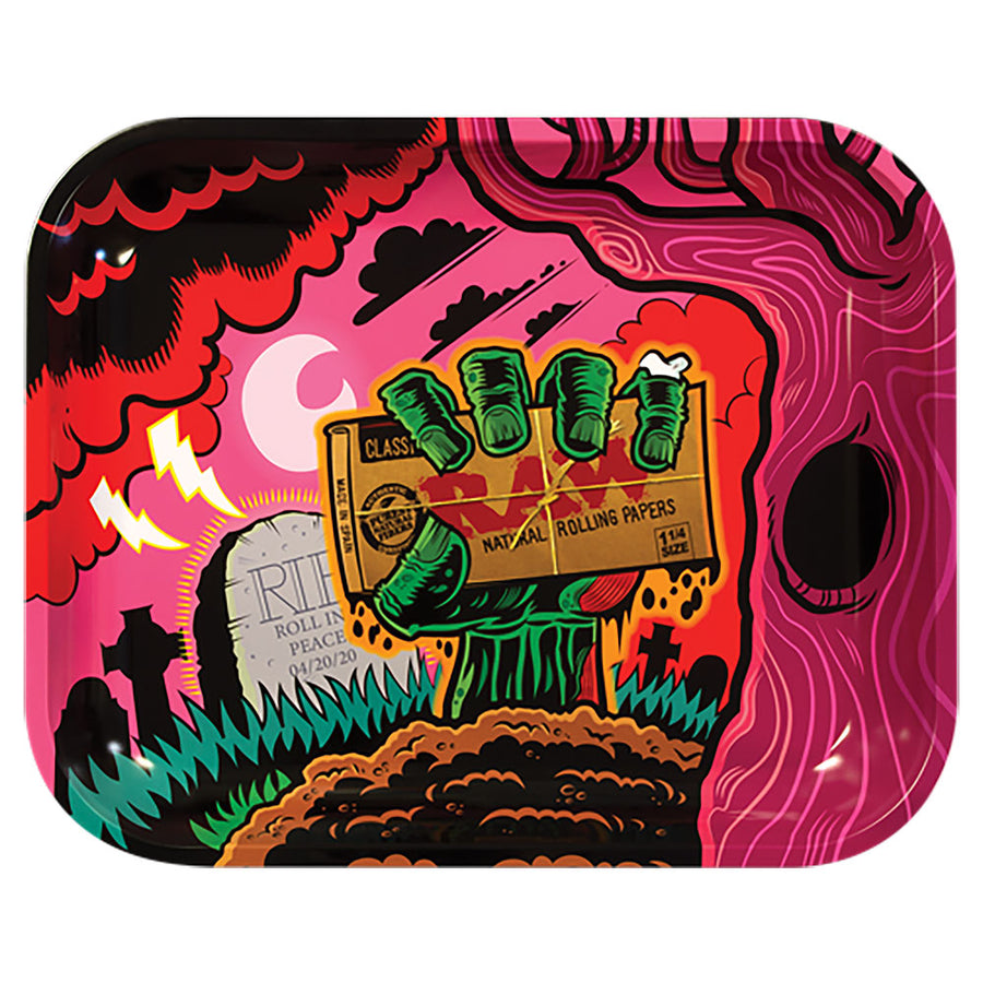 RAW Zombie Large Metal Rolling Tray - Headshop.com