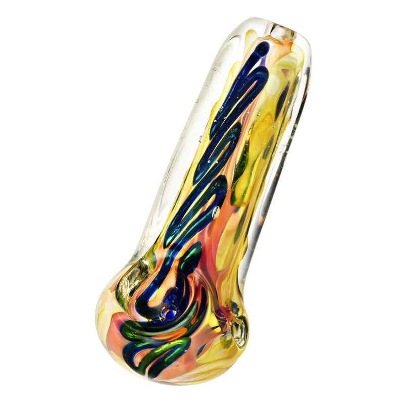 Metallic Fumed Glass Spoon Pipe- 3.75" - Headshop.com