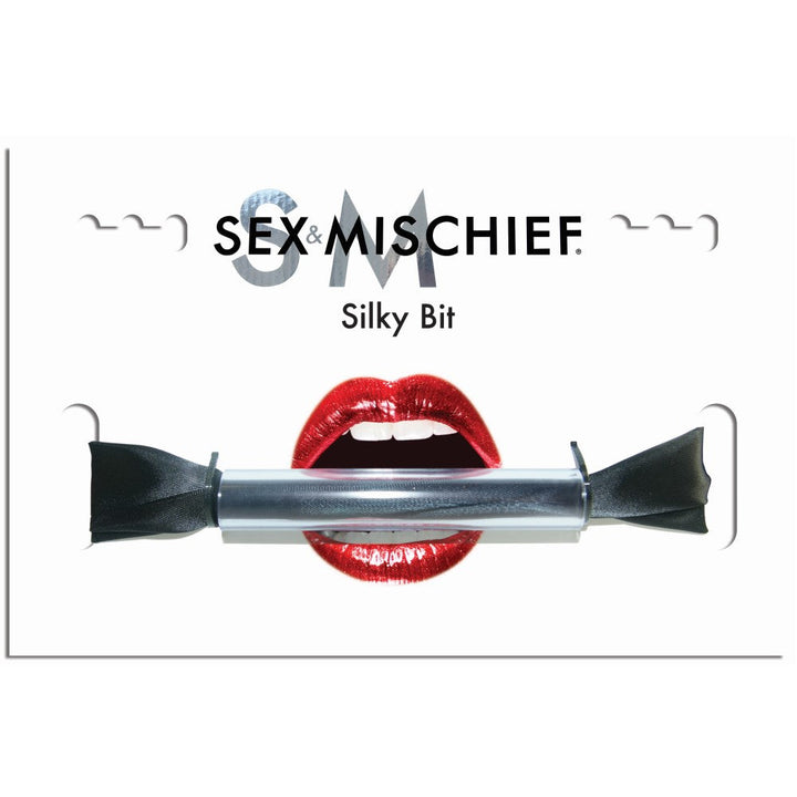 Sportsheets Sex & Mischief Silky Bit Gag Black - Headshop.com