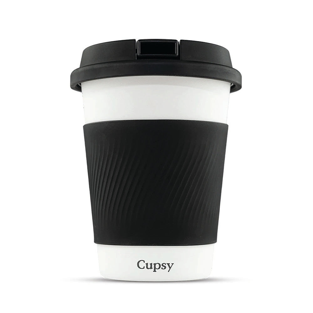 Puffco Cupsy Coffee Cup Water Pipe - 5" / Black - Headshop.com
